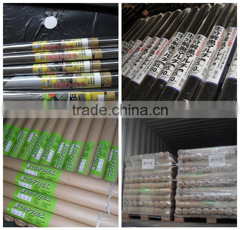 high quality agricultural black polyethylene plastic mulch film for strawberry
