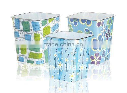square plastic trash bin & home & office