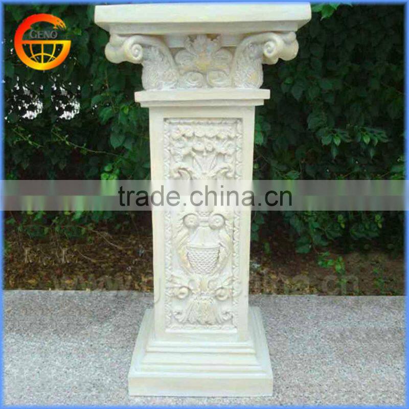 Fiberstone flower pot stand wedding decorating roman pillar