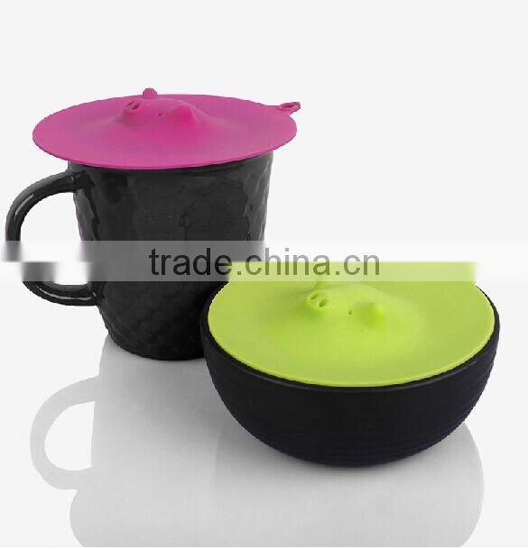 Funny pig shape silicone lid, new design silicone lid for bowls