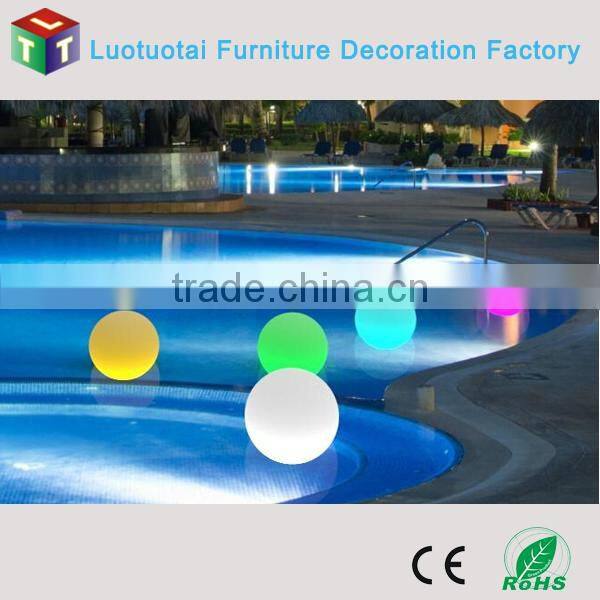 PE plastic illuminated led holloween decorative ball