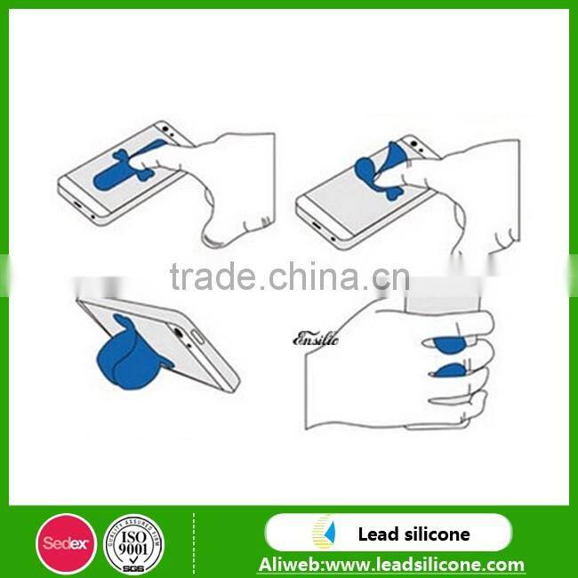Silicone 3M sticky Mobile Phone One Touch-U Stand Holder
