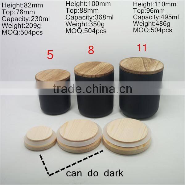 15 oz glass candle container with marble lid