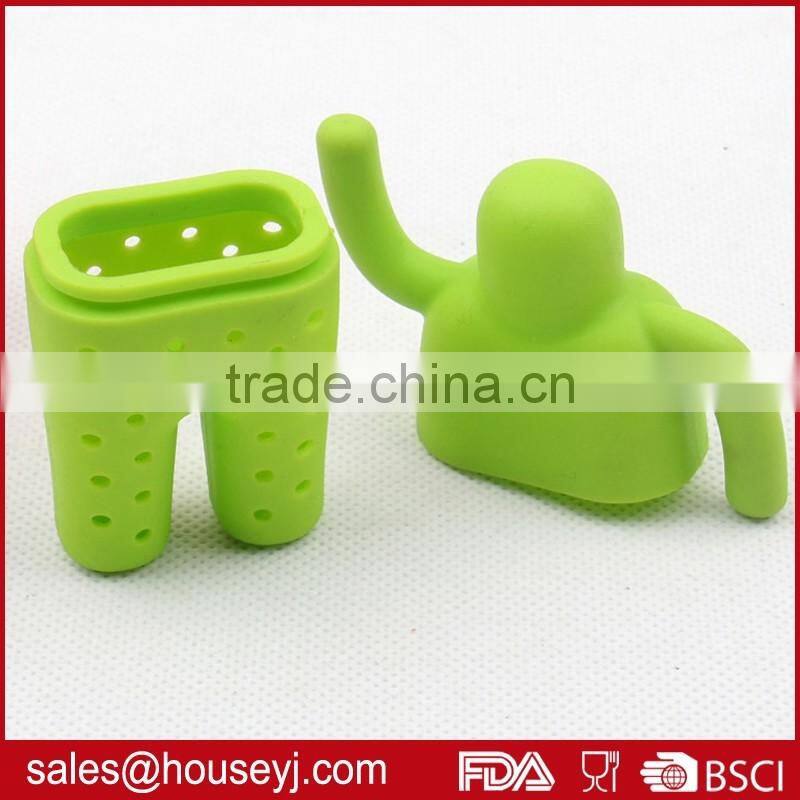 Food grade Silicon tea infusion balls human shape Mr.tea