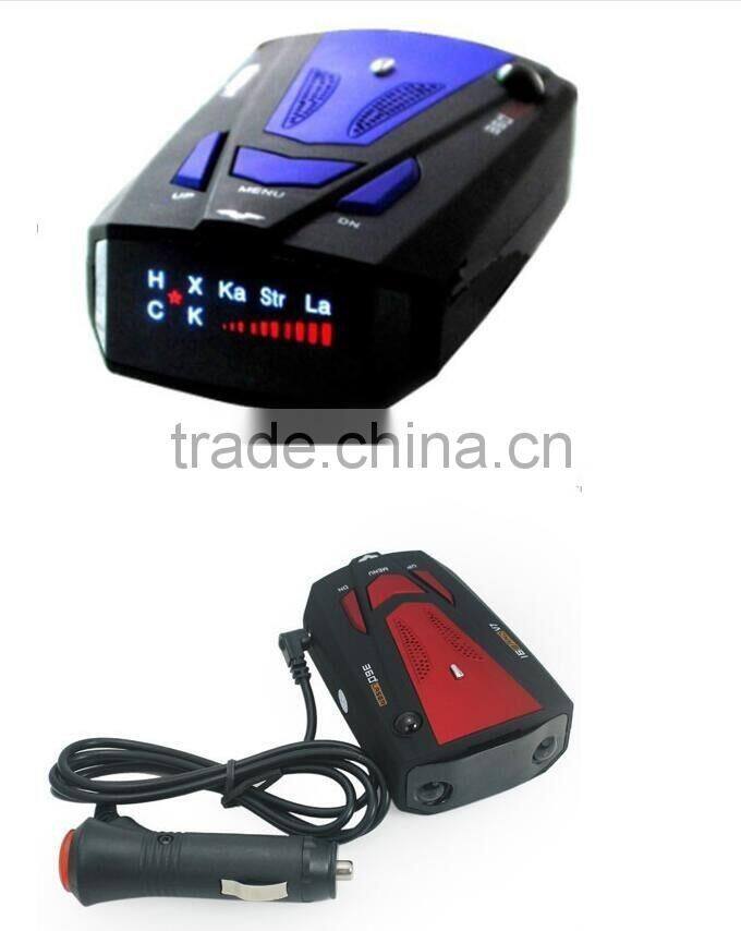 Hot-selling Radar Chronograph Car Radar Detector 360 Degree Russian/English Voice Remind Car Speed Limited V7 Radar Detector