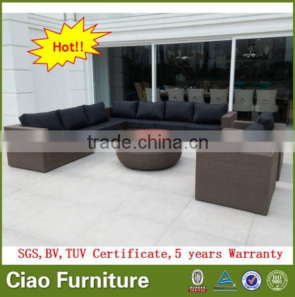 Modern outdoor rattan sofa set garden furniture