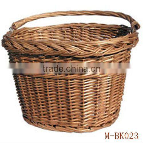Chic Wicker bicycle basket with liner