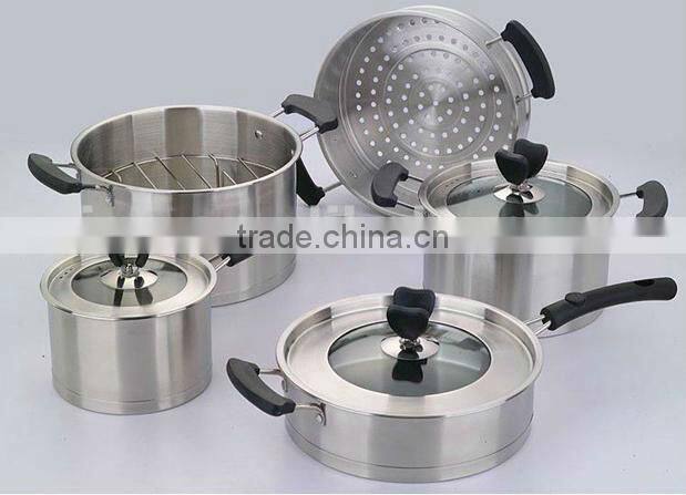 New Style Stainless Steel 6pcs cookware set/pot set