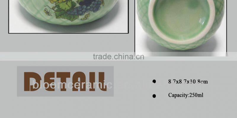 Customized design ceramic spice jar