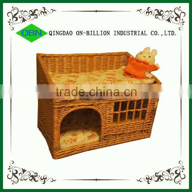 Decorative wicker pet house cat bed wholesale