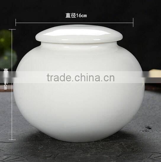 China ceramic ashes cremation urn for beloved underglaze technology