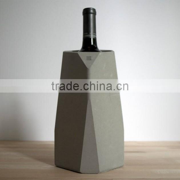 handmade concrete Rectangular red wine cooler colorful
