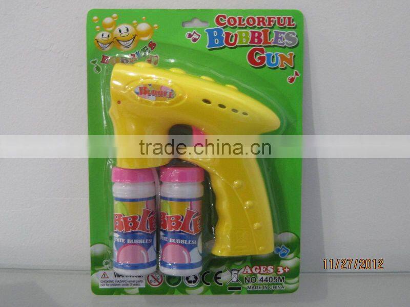 battery operated plastic bubble gun with music and light