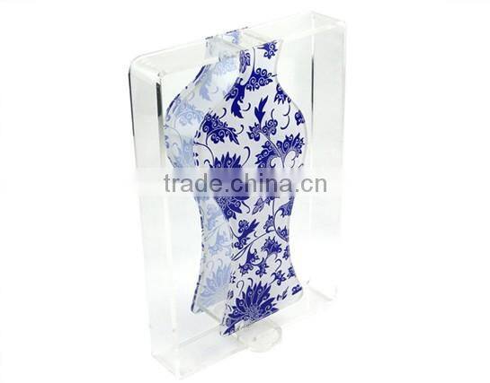 Hot sale elegant blue and white flower vase