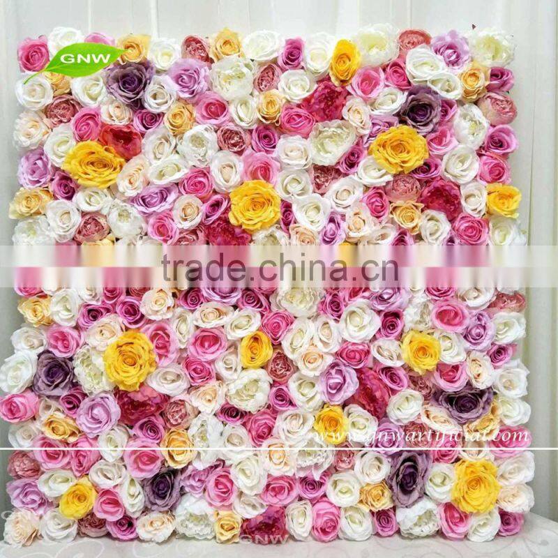 GNW FLWA1705001 White rose and hydrangea wedding flower arch for wedding backdrop