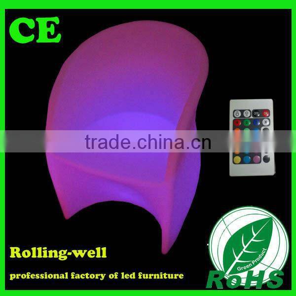 Hot ! 2016 Plastic Lighting kissing chairs / bar stool / casino furniture