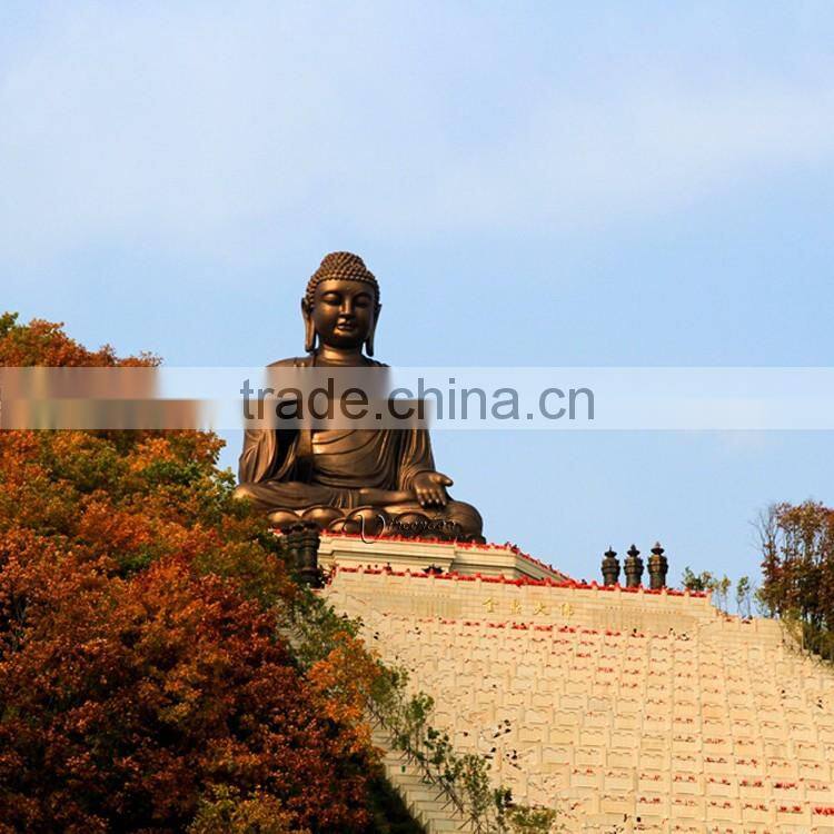 Buddhism Theme antique large bronze sitting buddha statue for sale