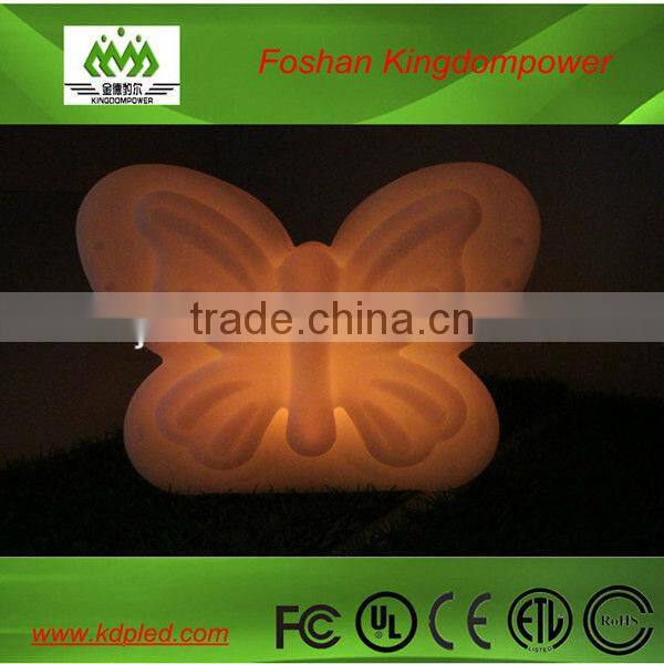 rechargeable color changing white plastic led butterfly lamp