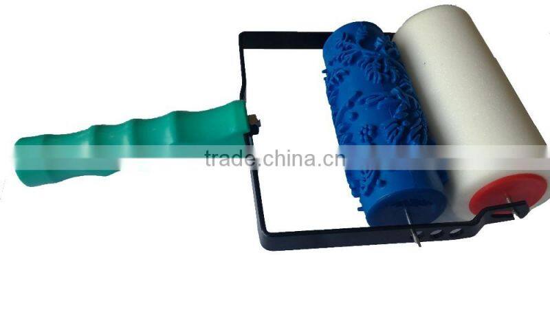 Paint Brush Roller Decoration Tools Decorative Wall Rubber Roller Soft Pattern