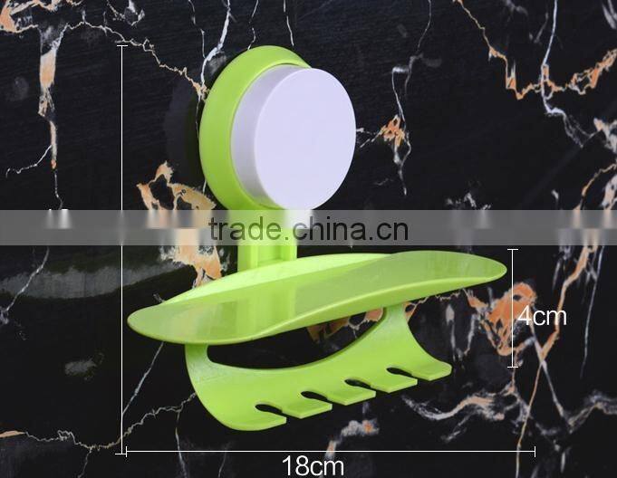 Vacuum suction cup bathroom plastic toothpaste and toothbrush holder