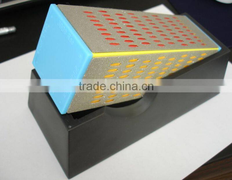 Eco-Friendly diamond knife sharpener with plastic storage case
