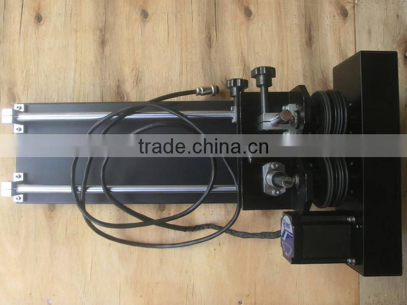 4 wheel roller type rim-drive laser rotary fixture attachment rotation axis for cylinrical object in CO2 laser engraver