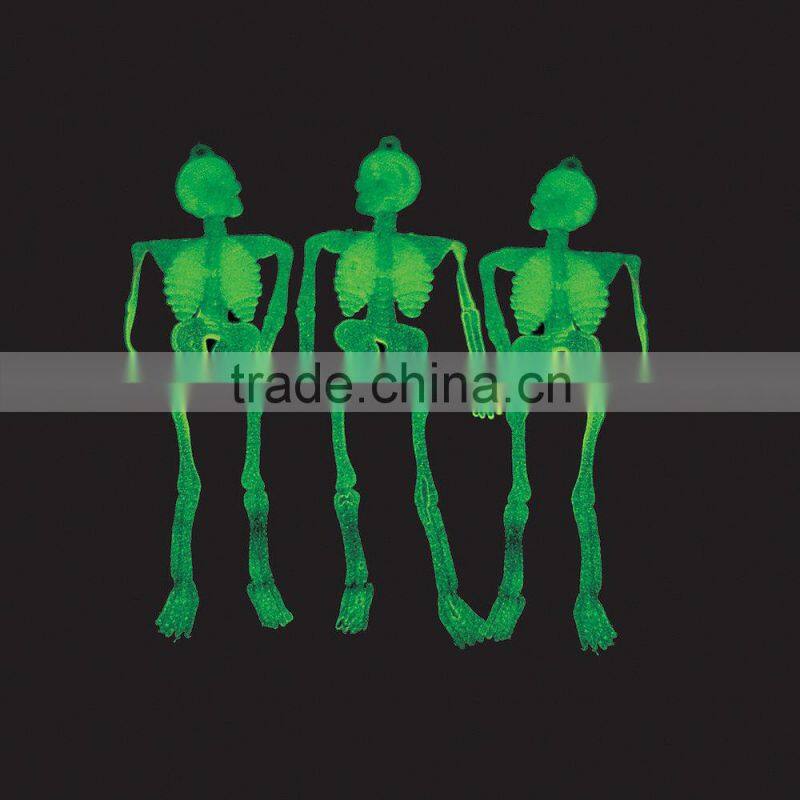 8" Glow-in-the-Dark Halloween Skeletons