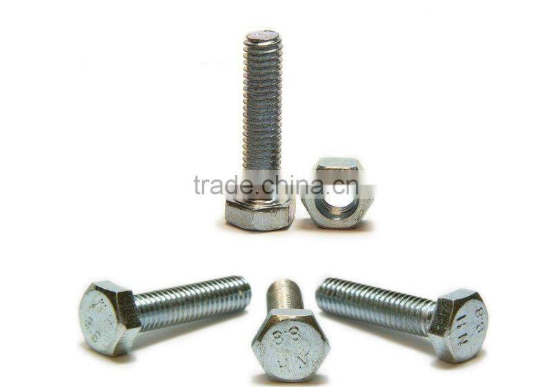 Din 931 /DIN933 carbon steel hex bolt and nut