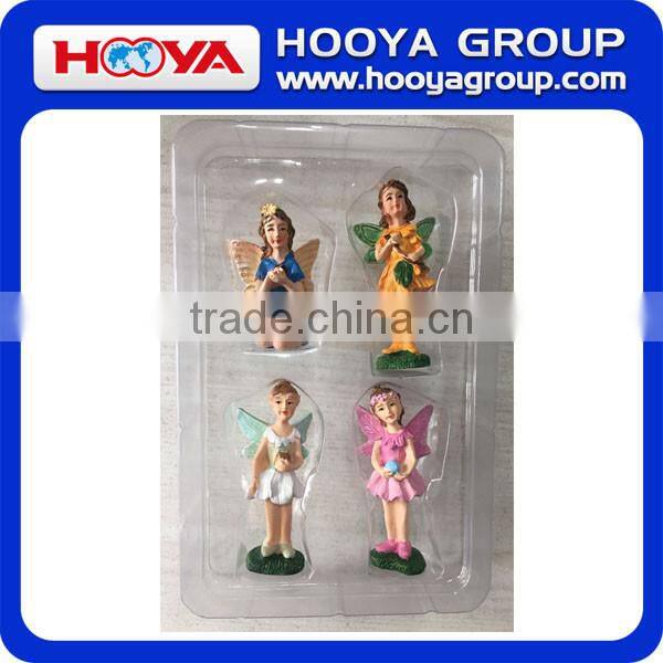set of 4 resin miniature garden fairy figurine