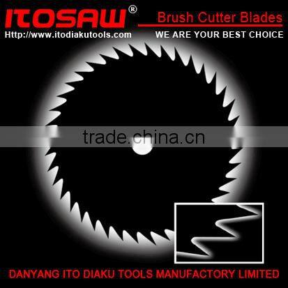 ITO-B-21 Mower blade for grass saw blade SK-5 material size from 230mm to 600mm, thickness from 1.0mm to 3.0mm