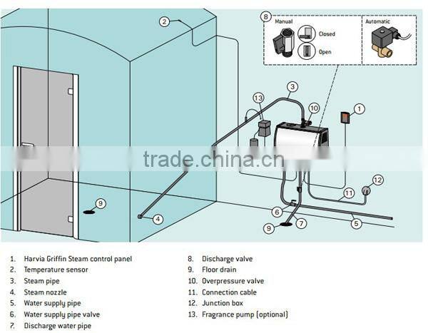 factory supply mini electric wet steam bath iron generator with or without controller