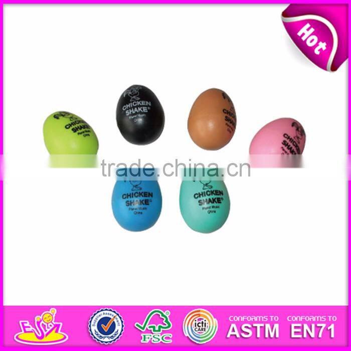 Customize shaker instruments baby mini wooden egg shaker instrument W07I079