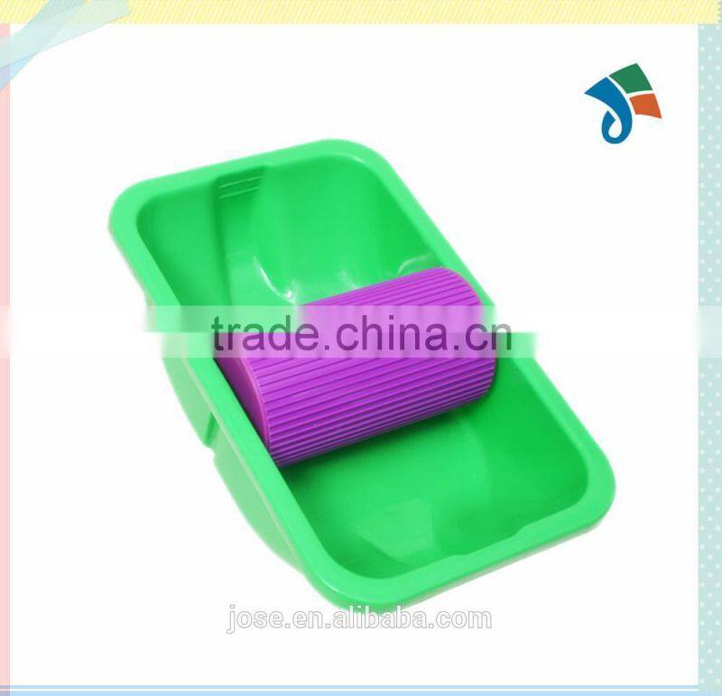 2set Sponge Decorative Paint Roller and Tray Set Painting Brush paint pad pro Point N Paint Household Wall Tool Drop