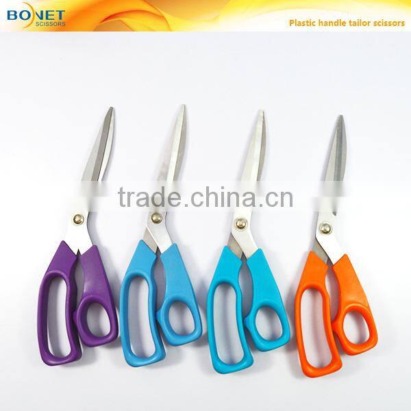 S14008 LFGB certificated 8-3/4" stainless steel red handle high quality tailoring scissors