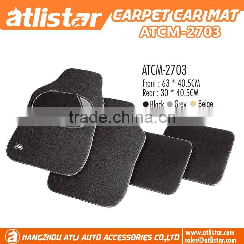 NON-slip pvc carpet car mats/ foot pad car flooring