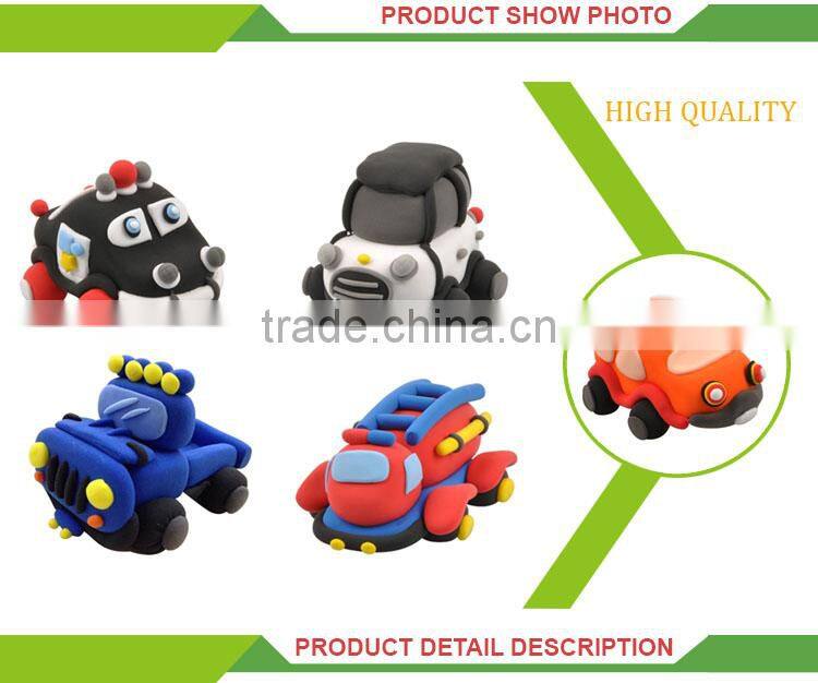 DIY colorful dough clay and clay molds for kids