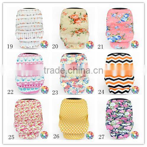 Latest Floral Print Baby Car Seat Canopy Baby Mom Nursing Cover Newborn Kids Funny Car Seat Covers