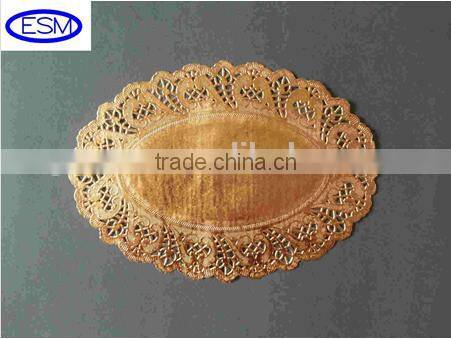 paper doyleys, oval silver paper doilies