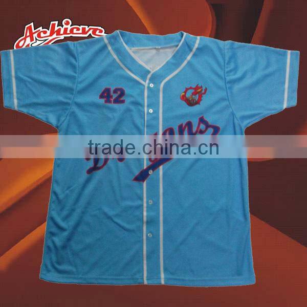 custom dry fit sublimation jersey softball baseball shirts
