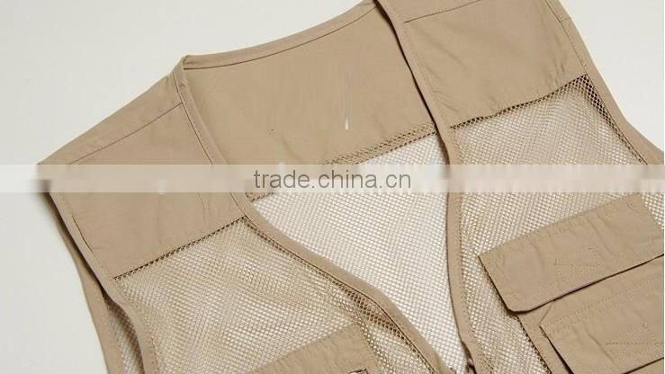 2017 OEM unisex workwear vest waistcoat uniform