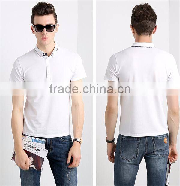 2016 handsome young man basic blank tshirt no label pk polo t-shirt