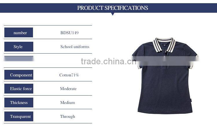 2017 spring new girl's sports T-shirts, wind student polo shirts, short sleeved t-shirts OEM