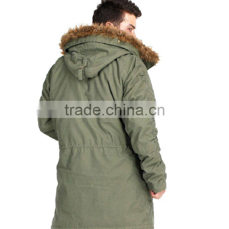 Seibertron Slim Fit Cotton N-3B Coat Mens slim fit winter coat Dust Coat