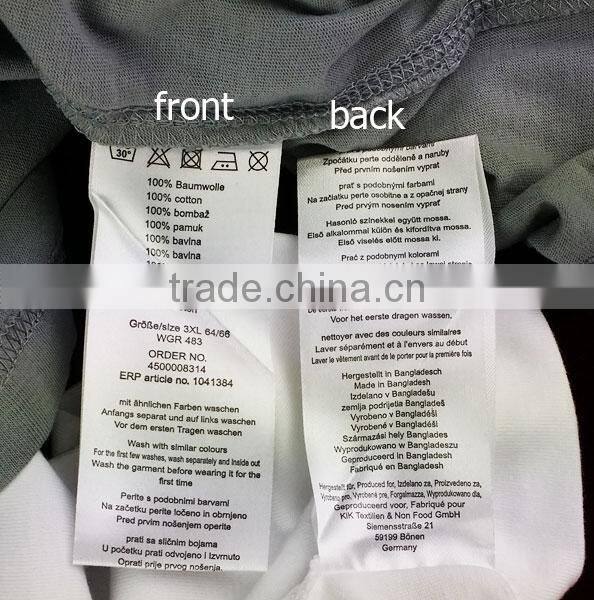 Stock Mens Plus Size Screen And Rubber Printing Tee Shirts Cancelled Shipment