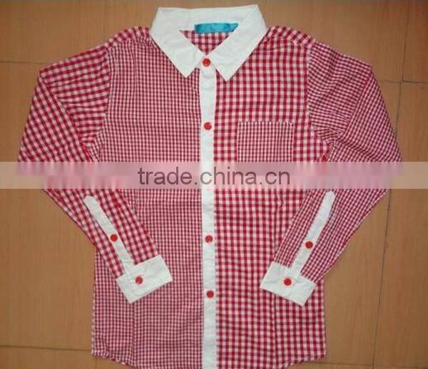 wholesale checked polo collar shirt stock lot