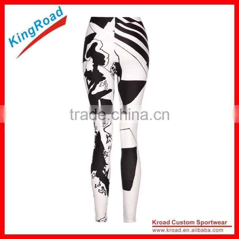 New design fitness clothing wholesale custom camo compression tights