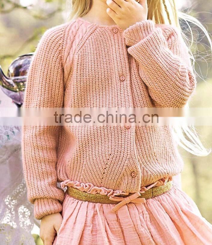 High Quality Child clothes kid sweater baby girl cardigan (BKNB29)