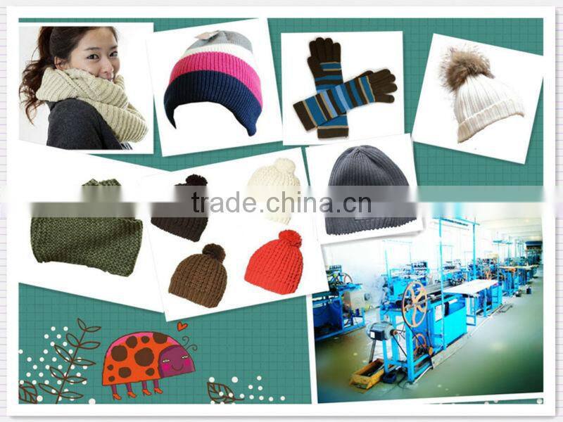 computer machine and hand made red lovely girl's fashion cute children knitted hats factory