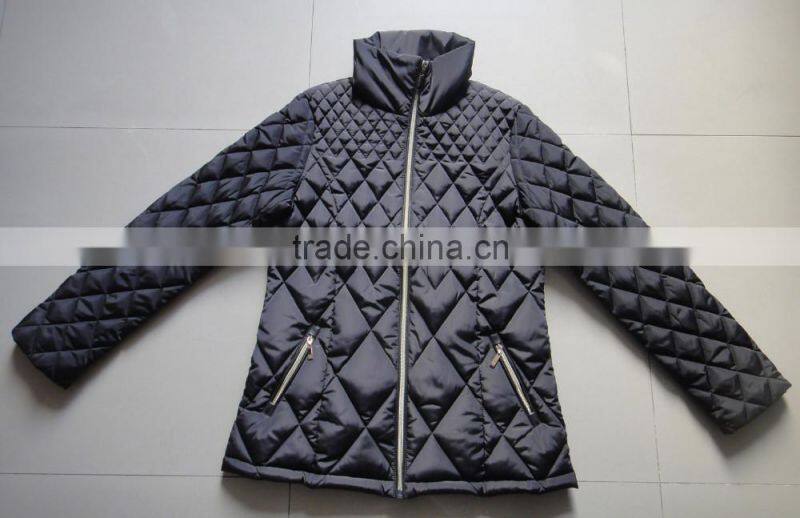 Women Polyester Quilted Padded Jacket