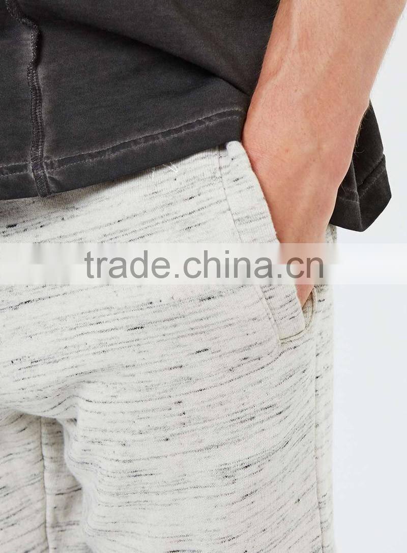 heather stripes printing shorts mens black cuff summer short wholesale custom